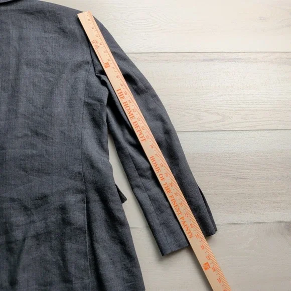 J Crew Ludlow Blazer Sport Coat Mens 40R Linen Wool Blend Gray Suit Jacket